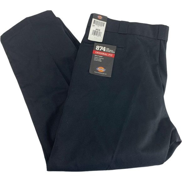 Dickies 874 Work Pant 44 X 30 NWT Black Wrinkle Re - Picture 2 of 3